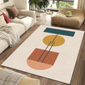 Bauhaus Geometric Area Rug Mid Century Modern Abstract Mat