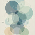 Minimalist Slate Blue & Sage Green Rug