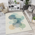 Minimalist Slate Blue & Sage Green Rug