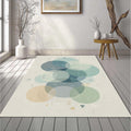 Minimalist Slate Blue & Sage Green Rug
