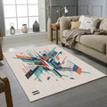 Modern Abstract Geometric Shards Rug