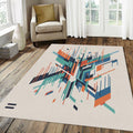 Modern Abstract Geometric Shards Rug