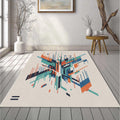 Modern Abstract Geometric Shards Rug
