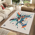 Modern Abstract Geometric Shards Rug