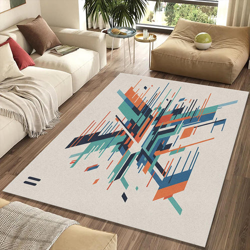 Modern Abstract Geometric Shards Rug