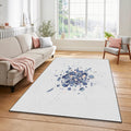 Modern Abstract Geometric Explosion Rug
