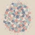 Modern Abstract Floral Bloom Rug Organic Pastel Petals Area Mat