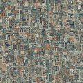 Modern Technical Circuitry Rug Abstract Microchip Area Mat Teal