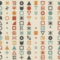 Modern Cryptography Abstract Rug Minimalist Glyphs & Symbols Area