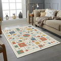 Modern Technical Circuitry Rug Abstract Motherboard Area Mat