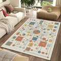 Modern Technical Circuitry Rug Abstract Motherboard Area Mat