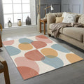 Mid Century Modern Organic Shapes Rug
