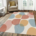 Mid Century Modern Organic Shapes Rug