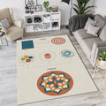 Modern Infographic Process Rug Creative Journey Mandala Area Mat