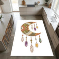 Bohemian Crescent Moon Crystals Rug