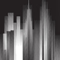 Modern City Skyline Area Rug Minimalist Black and White Line Art