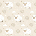 Cute Sheep Nursery Area Rug Fluffy White Lamb Floor Mat Beige