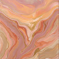 Abstract Fluid Art Area Rug Blush Pink and Gold Marble Floor Mat