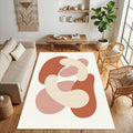 Minimalist Abstract Organic Shapes Area Rug