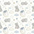 Watercolor Sleeping Bear Nursery Rug
