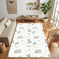Watercolor Sleeping Bear Nursery Rug