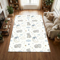 Watercolor Sleeping Bear Nursery Rug