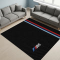 BMW M Power Series Area Rug Carbon Fiber Texture Racing Floor Mat
