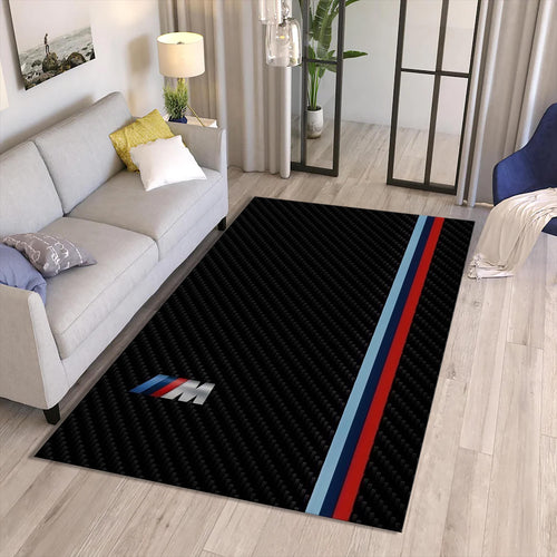 BMW M Power Series Area Rug Carbon Fiber Texture Racing Floor Mat