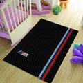 BMW M Power Series Area Rug Carbon Fiber Texture Racing Floor Mat