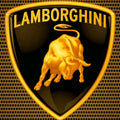Lamborghini Logo Area Rug Gold Raging Bull Sports Car Floor Mat