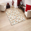 Boho Rainbow Nursery Rug, Neutral Terracotta Kids Room Decor