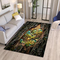 Enchanted Fairy Garden Area Rug Mushroom Forest Magical Nursery