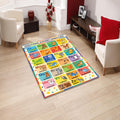 Alphabet Animals Educational Rug Kids Playroom Nursery Learning