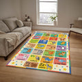Alphabet Animals Educational Rug Kids Playroom Nursery Learning