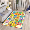 Alphabet Animals Educational Rug Kids Playroom Nursery Learning