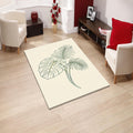 Monstera Tropical Leaf Area Rug Boho Botanical Living Room