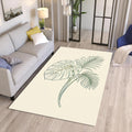 Monstera Tropical Leaf Area Rug Boho Botanical Living Room