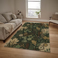 Dark Academia Vintage Area Rug Study Reading Nook Botanical