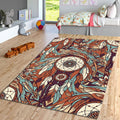 Boho Dreamcatcher Area Rug Bedroom Living Room Carpet Washable