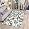 Woodland Pinecone Area Rug Living Room Winter Carpet Washable