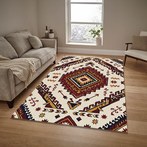 Aztec Southwestern Area Rug Living Room Tribal Carpet Washable