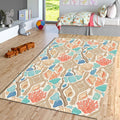 Coastal Macrame Sea Rug Beach House Bedroom Carpet Washable