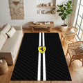 Ferrari Area Rug Man Cave Garage Carpet Washable Non-Slip Sports