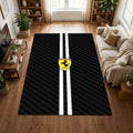 Ferrari Area Rug Man Cave Garage Carpet Washable Non-Slip Sports