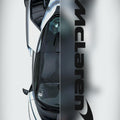 Mclaren Sports Car Area Rug Man Cave Garage Bedroom Carpet