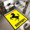 Ferrari Prancing Horse Racing Area Rug