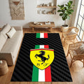 Ferrari Logo Area Rug Man Cave Garage Bedroom Carpet Washable