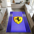 Ferrari Scuderia Purple Area Rug Gaming Room Bedroom Carpet