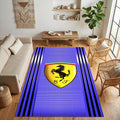 Ferrari Scuderia Purple Area Rug Gaming Room Bedroom Carpet