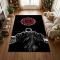 Berserk Guts Area Rug Anime Manga Gaming Room Carpet Washable